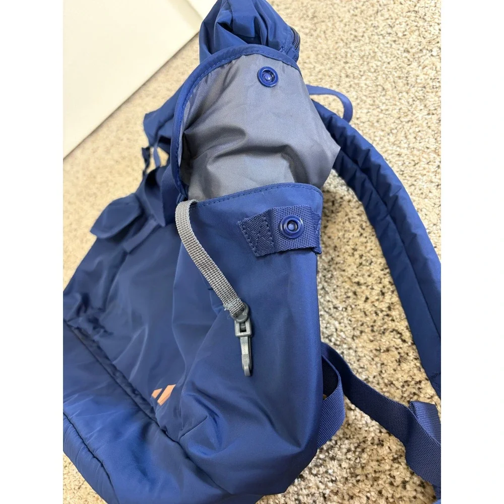 Adidas Saturday 2 Tote Bag Backpack Training Blue Rose Gold Zip Sporty 24L EUC - Picture 5 of 7